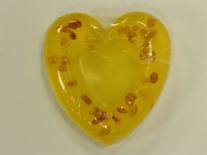 Мыло янтарное Сердце (объемное)