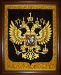 Янтарная картина «Герб Российской Федерации»
