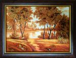 Картина из янтаря Осененный лес