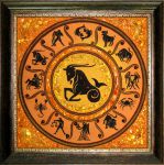 Янтарная картина "Знак зодиака Козерог"