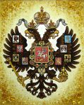 Картина из янтаря "Малый герб Российской империи"