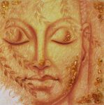 Картина из янтаря "Золотой Будда"