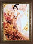 Янтарная картина "Китайская девушка"