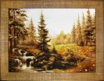 Янтарная картина "Лесной ручеек"