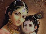 Янтарная картина Мама Яшода и Кришна