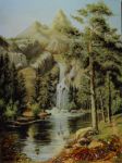 Картина из янтаря Водопад