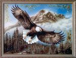 Картина из янтаря Орел