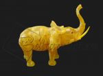 Сувенир из янтаря резной «Слон»