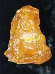 Резной сувенир из янтаря "Будда"