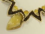 Янтарное ожерелье "Царевна лягушка"