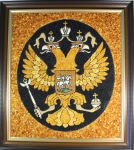 Картина из янтаря "Российский герб"