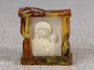 Сувенир настольная иконка Казанская божья матерь
