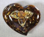 Сувенир янтарная шкатулка Сердце