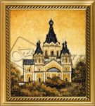 Картина из янтаря «Церковь в Нижнем Новгороде 3»