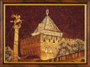Картина из янтаря «Нижний Новгород»