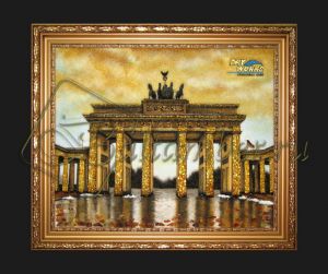 Картина из янтаря «Бранденбургские ворота»