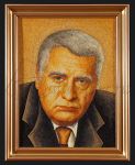 Панно мозаика из янтаря «Портрет В.В. Жириновского»