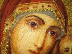 Панно мозаика из янтаря «Икона Казанская Божья Матерь»