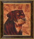 Картина из янтаря «Собака 2»